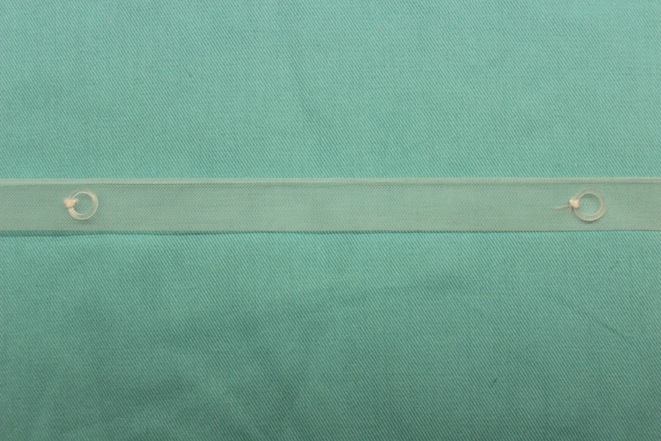 EMMEBI FETTUCCIA PER TENDE A PACCHETTO TRASPARENTE CON ANELLI TRASPARENTI