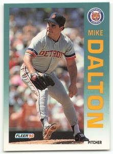 1992 FLEER MIKE DALTON RC DETROIT TIGERS #131