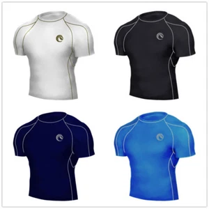 Camisa para hombre CoolBase de compresión debajo de la base capa superior manga corta armadura de piel - Imagen 1 de 5
