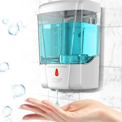 700ml Automatic Soap Dispenser IR Sensor Dispenser Touchless Hand Free Wall - Image 1 of 4