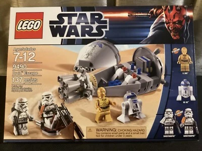 Lego Star Wars Droid Edcape 9490 Sandtrooper R2-D2 C-3PO Tatooine New Hope 2012 - Image 1 of 4
