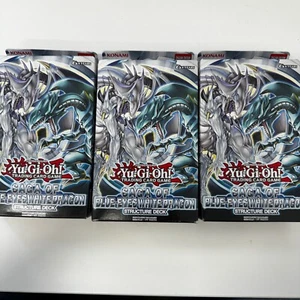 3 X Yugioh Saga of Blue-Eyes White Dragon Structure Deck Sealed Unlimited - Picture 1 of 2