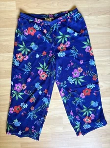 Linea by Louis Dell’Olio Size L NWOT Women’s Pants Floral Pull On Lightweight - Picture 1 of 4