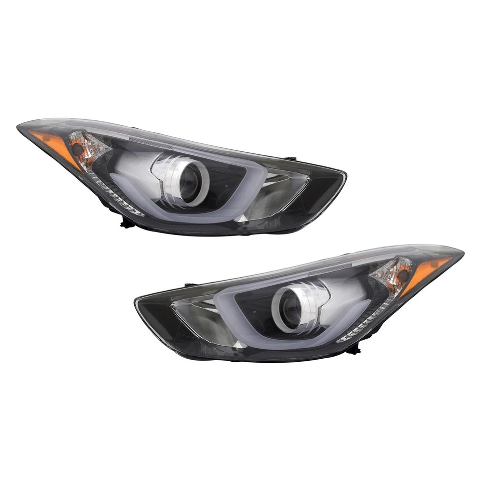 For Hyundai Elantra 14-16 Headlight Set Driver & Passenger Side Replacement Foto 1 de 1