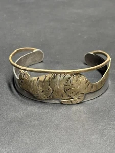 PULSERA BRAZALETE COURTNEY PLATA ESTERLINA 925 LATÓN Y COBRE GATO AMANTE - Imagen 1 de 7