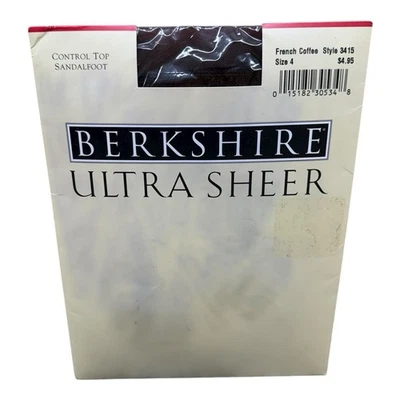 1997 Berkshire Ultra Sheer 3415 Control Top Pantyhose French Coffee size 4 - Image 1 of 2