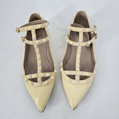 Valentino Garavani Rockstud Gladiador Punta Plana Talla 39 Dañado Foto 1 de 4