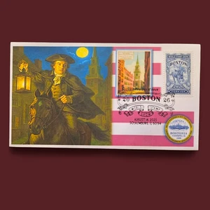2025 Boston 2026 World Stamp Show USA First Day Cover FDC Postmark Paul Revere - Picture 1 of 1