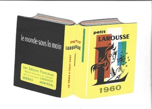 1960 LIVRET PUBLICITAIRE DE 12 PAGES SUR LE PETIT LAROUSSE DE 12 PAGES - Picture 1 of 1