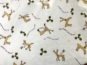 87x59" Ovale Weihnachten Rentier Tischdecke Rot Gold Braun Rudolph Grün - Bild 1 von 6