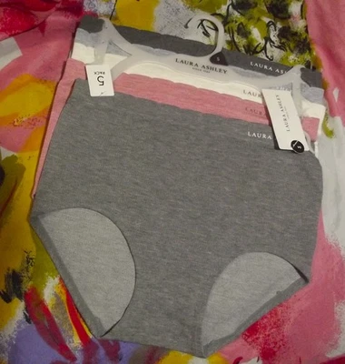 5 BRAGAS CORTAS ACANALADAS SIN COSTURAS MICROFIBRA NUEVAS LAURA ASHLEY LS5133 5PKU S Foto 1 de 2