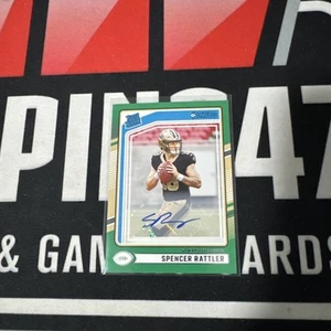 2024 Donruss Football Spencer Rattler Green Rated Rookie Auto - Picture 1 of 2