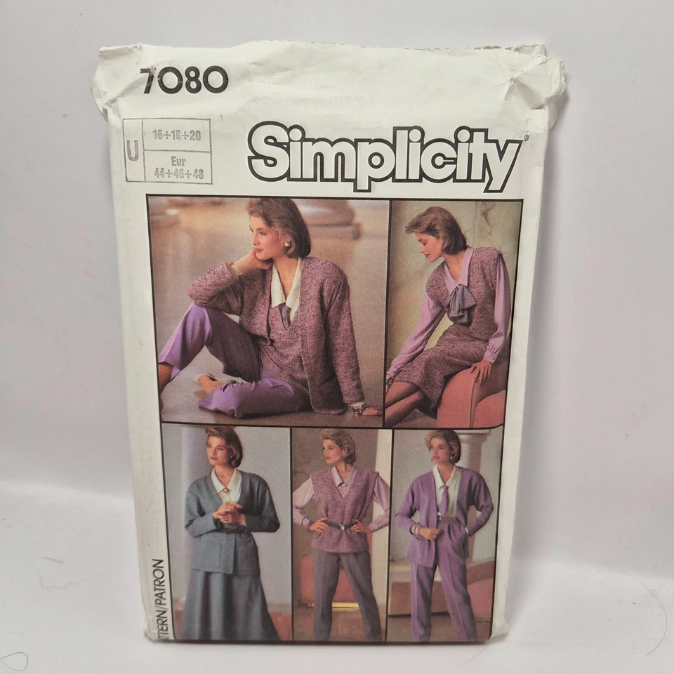 UNCUT Misses' Go Everywhere Outfit Sewing Pattern by Simplicity, 7080, Szs 16-20 - Image 1 of 2