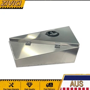 1 Pair 33.4''x8''x15.7'' Heavy Duty Aluminium Ute Tapered Under Tray Tool Box - Picture 1 of 4