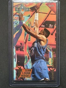 1993-94 NBA Jam Session - Alonzo Mourning #5 of 8 - Slam Dunk Heroes - Picture 1 of 2