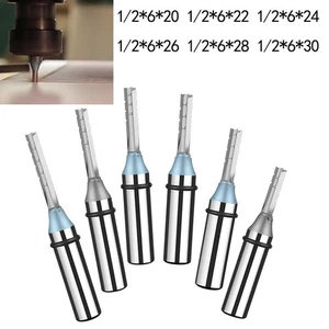 1/2 Shank 3 Flutes Cutting Straight Router Bit CNC Trimming Slot Milling Cutter - Picture 1 of 41