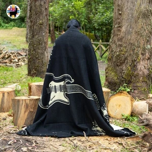 HANDMADE ALPACA BLANKET (The Vibes) FREE SHIPPING IN USA, QUEEN SIZE - Picture 1 of 9