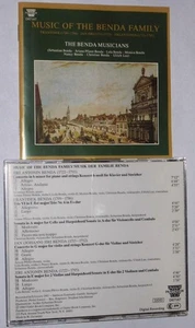 JIRI BENDA Piano Concerto, JAN BENDA Violin Concerto FRANTISEK BENDA: Trio, OOP - Picture 1 of 1