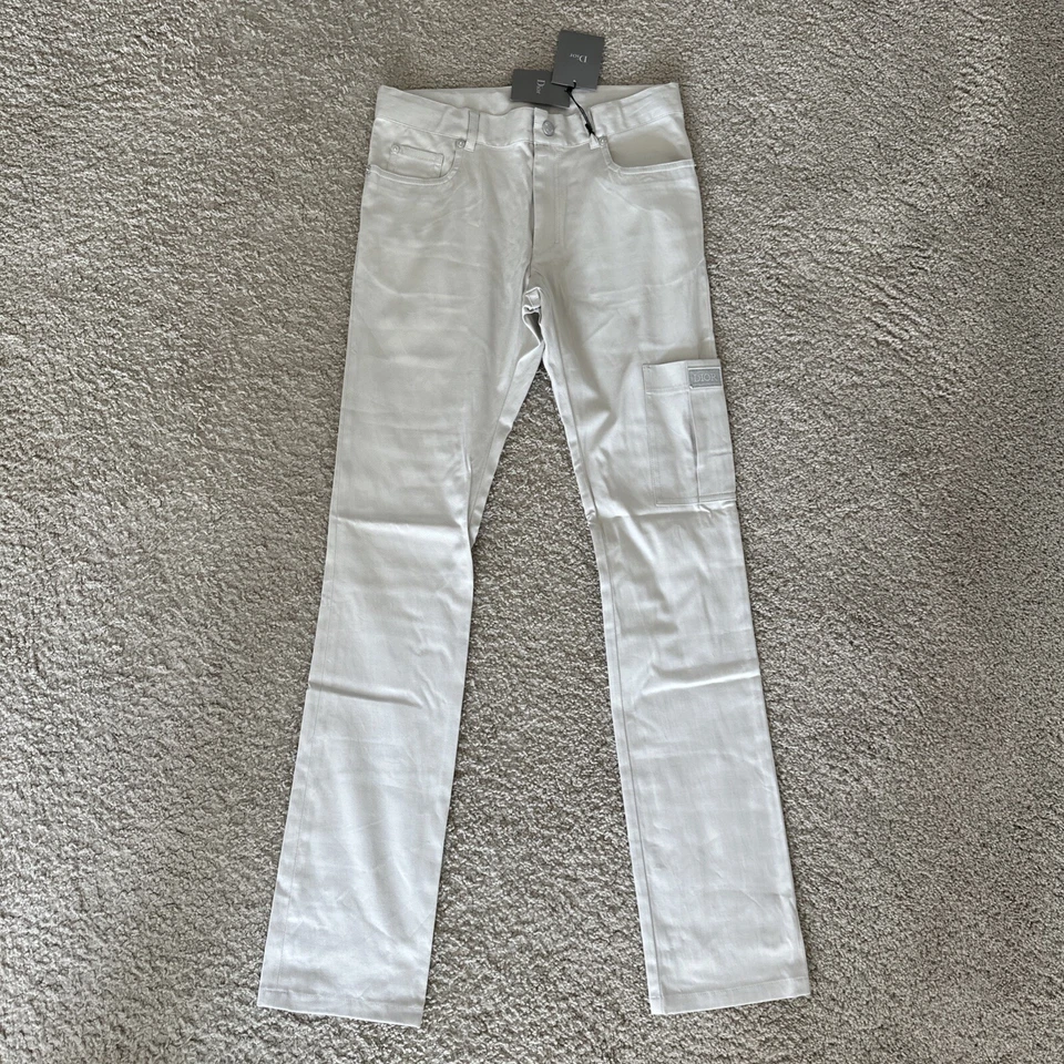 Pantalones de algodón Dior 100 % auténticos para niños nuevos con etiquetas - talla 12 años - beige Foto 1 de 4