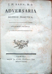 1779 – RAHN, ADVERSARIA MEDICO PRACTICA – MEDICINA MEDICINE BOTANICA BOTANY - Imagen 1 de 1
