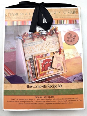 FabScraps The Complete Recipe Kit Suporte de Receita Flip Up CRC85 003 NOVO - Imagem 1 de 2