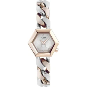 Damenuhr PHILIPP PLEIN HEXAGON PWWBA0223 Stahlarmband zweifarbig rosé - Bild 1 von 3