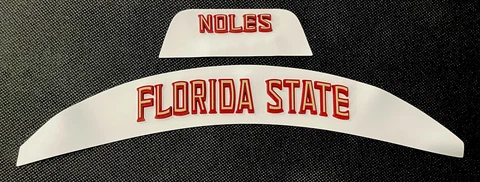 Florida State 3D Flex Bumper Set, for a Full Size Football Helmet Cover