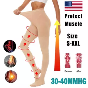 Compression Pantyhose for Women 30-40 mmHg Support Hose Stocking Varicose Veins - Picture 1 of 12