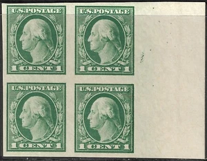 US Scott 481 Block VF Mint Never Hinged Unwmk Flat Plate Printing 1916 - Picture 1 of 2
