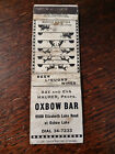 Vintage Matchcover: Oxbow Bar, White Lake, MI