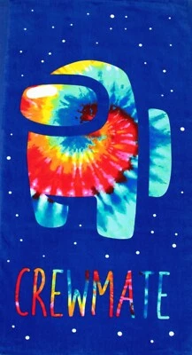 Пляжное полотенце Among Us Tie Dye Imposter размер 28 x 58 дюймов - Изображение 1 из 4