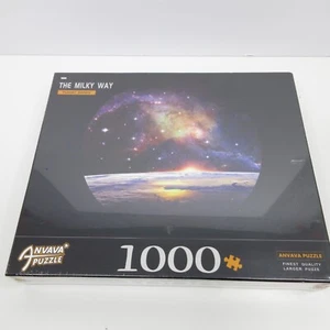 Milky Way Puzzle 1000 Pieces Anvava Planet Series Round 25" Diameter New Sealed - Picture 1 of 3