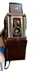 Appareil photo argentique Kodak Duaflex IV 620 avec étui à sangle et livret Kodet 75 mm non testé