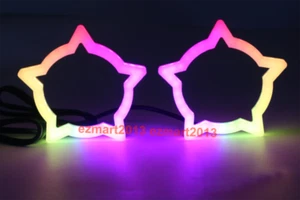 BT App Dynamic Chase RGB Star Halo Flow Dream Color Demon Angel Eyes DRL for GMC - Picture 1 of 26