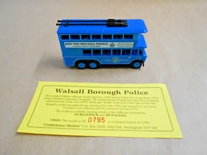 LLEDO BRITISH POLICE-WALSALL BOROUGH POLICE bus Ltd Edit- Numbered COA- mint - Picture 1 of 6