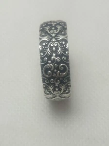 A men's ring made of 925 silver, size 13, weighing 11.96 grams, and has engravin - Picture 1 of 7