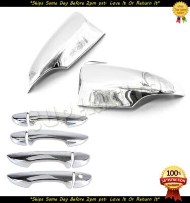 Espelho cromado Toyota Corolla 2014-2018 + conjunto de acabamento de capas de alça com sinal - Imagem 1 de 4