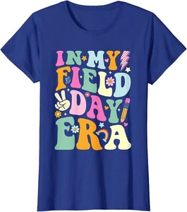 Field Day 2024 In My Field Day Era Teacher Kids Ladies' Crewneck T-Shirt - Picture 1 of 6