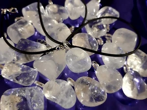 CIONDOLO no forato in Quarzo Ialino Cristallo di Rocca Minerale lucidato ENERGIA - Imagen 1 de 6