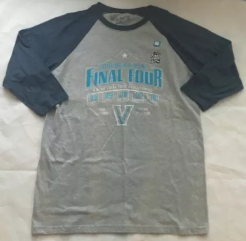 NEW NCAA Villanova Wildcats Banner 3/4 Sleeve L Large - Final 4 - T Shirt NWT Cover