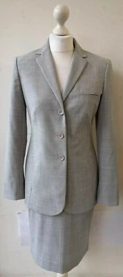 Victoria's Secret UK6/8 W28 L22 pulgadas gris hasta la rodilla formal ocasión especial Foto 1 de 4