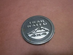 Jeep Liberty Wrangler Cherokee Trail Rated 4x4 OEM Fender Emblem Logo Badge OEM - Picture 1 of 2