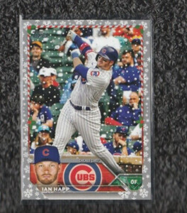 2023 Topps Holiday Ian Happ Silver Metallic Snowflake