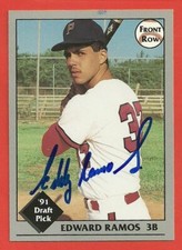 EDWARD RAMOS - 1991 Front Row Draft Picks #33  Minor League Autographed Card