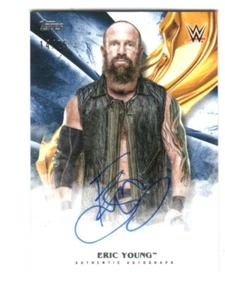 WWE Eric Young 2019 Topps Undisputed Blue On Card Autograph SN 14 of 25 - Picture 1 of 1