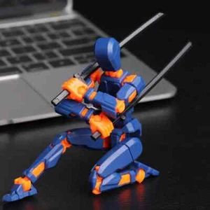 Multi-Jointed Movable Robot Action Figure 3D Model Toy for Kids Adults 14cm Gift - Picture 1 of 12