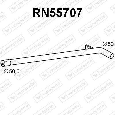 TUYAU D'éCHAPPEMENT RENAULT GRAND SCÉNIC II 1.9 DCI,MEGANE II 1.9 DCI,1.5 DCI - Photo 1/2