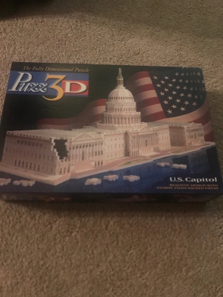 Puzzle 3D Milton Bradley EE. UU. Edificio CAPITOL" (718 piezas) Foto 1 de 1