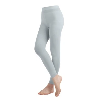 Medias sin pies opacas de microfibra de color liso EMEM Apparel para niñas Foto 1 de 4