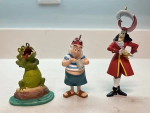 RARO Villanos Disney Peter Pan Capt Gancho Smee Cocodrilo Navidad Adornos Difícil de Encontrar - Imagen 1 de 11
